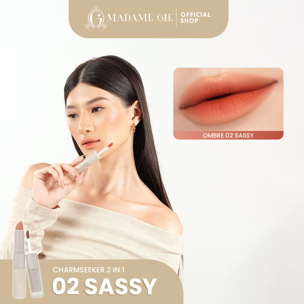 [FLASH SALE] Madame Gie Charmseeker 2in1 Ombre - Make Up Soft Matte Finish
