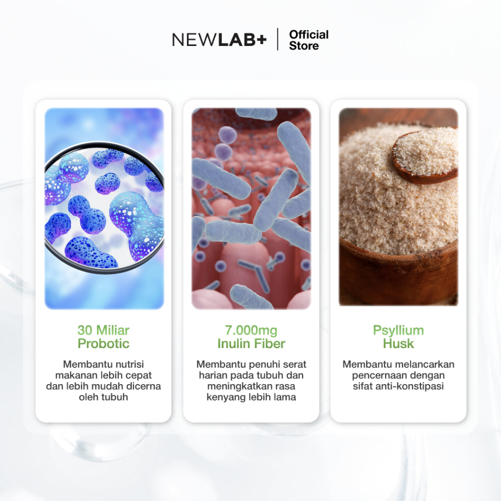 NEWLAB Mini Box Fitlogy Apple 30B Drink | Minuman Serbuk Rasa Apple Mint 7 Sachet