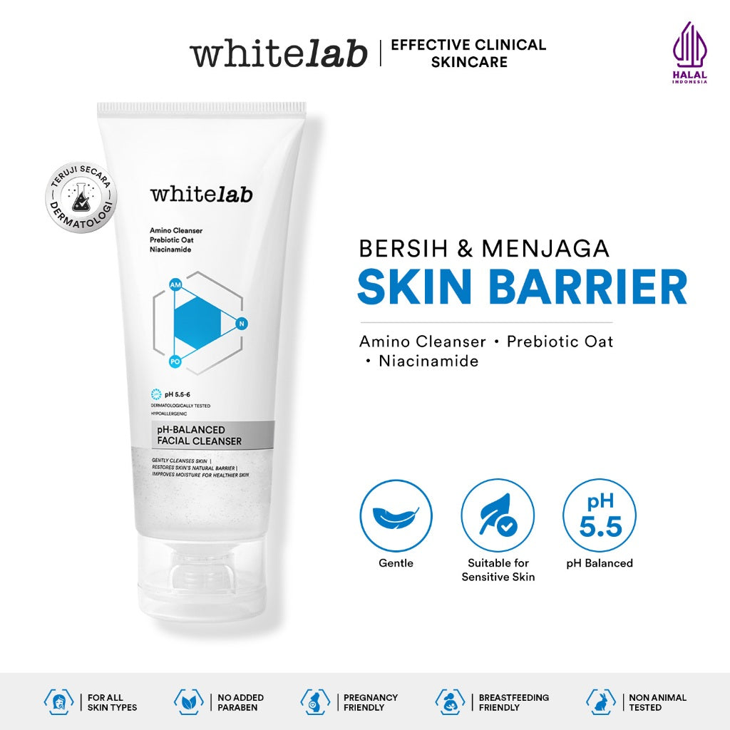 Whitelab 4 pcs Anti Aging Series - Facial Cleanser, Essence Toner, Serum, Moisturizer Paket Skincare