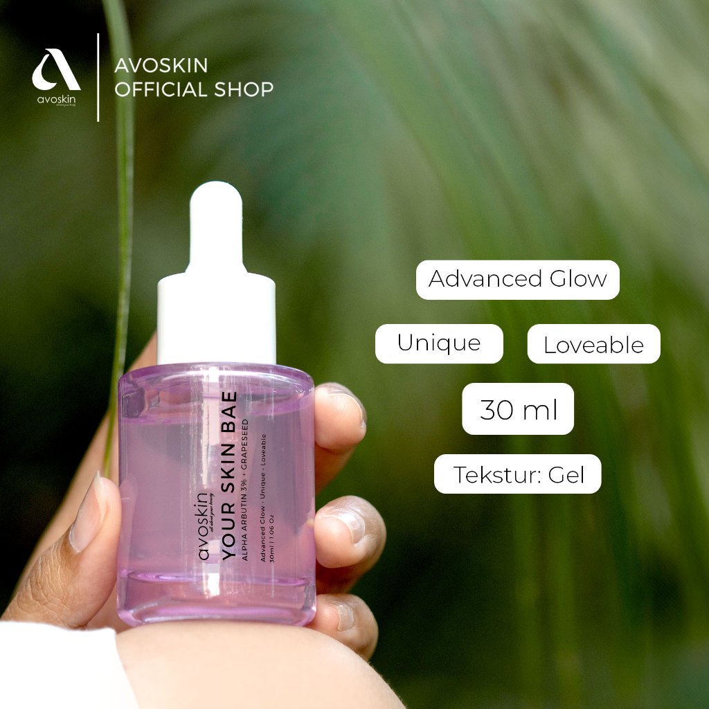 Serum Avoskin Your Skin Bae Alpha Arbutin 30ml-Samarkan Bekas Jerawat, Mencerahkan dan Samarkan Pori