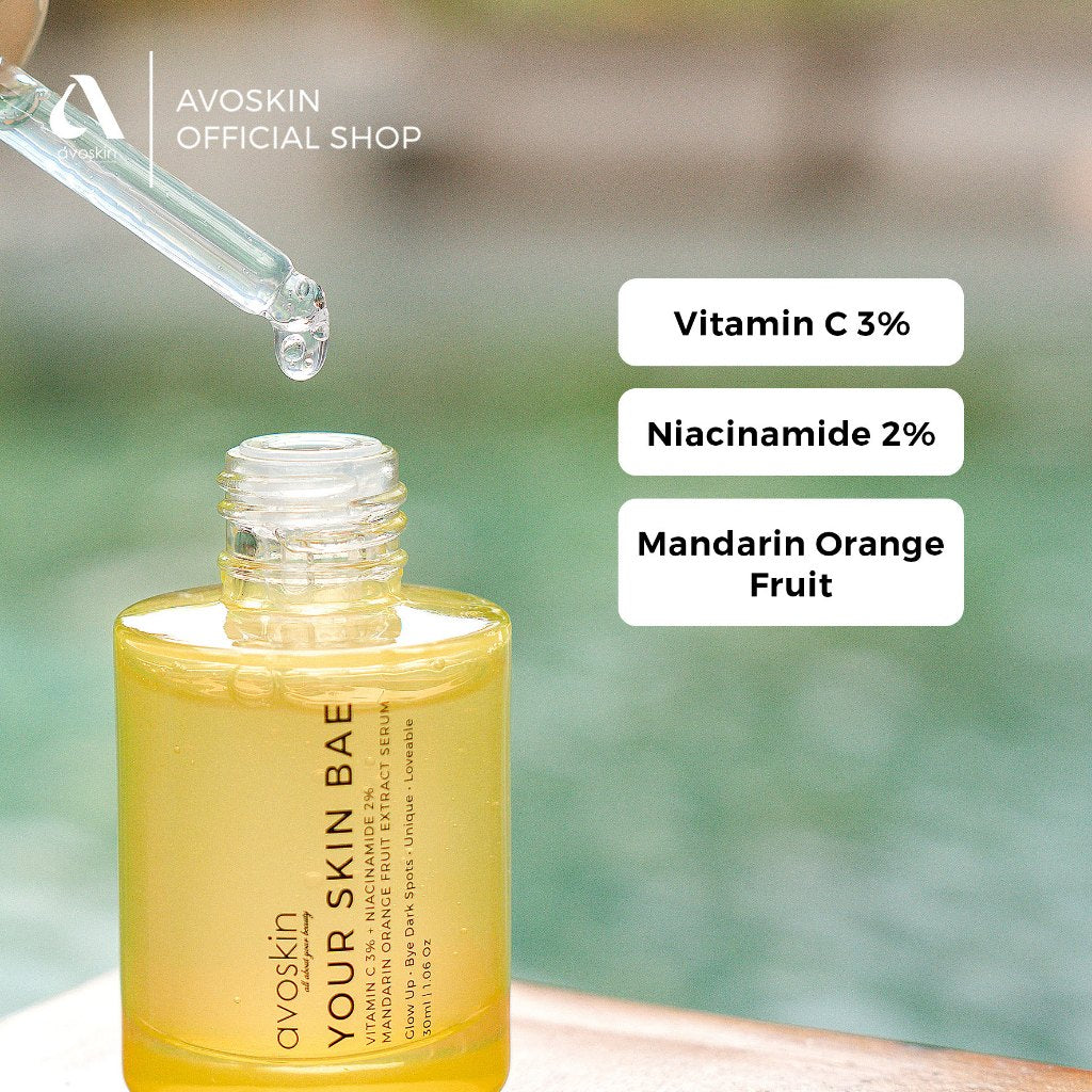 Serum Avoskin Your Skin Bae Vitamin C 30ml - Kulit Tampak Lebih Cerah - Serum Mencerahkan Wajah