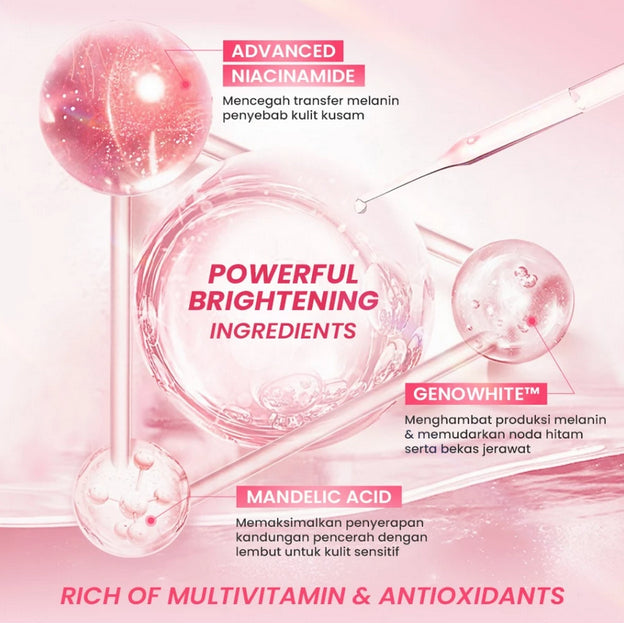 Hanasui PAKET 5 PCS Paket Double Expert Glow Better Set 5 PCS with Power Bright Expert Serum | Real 10% Advance Nianicinamide