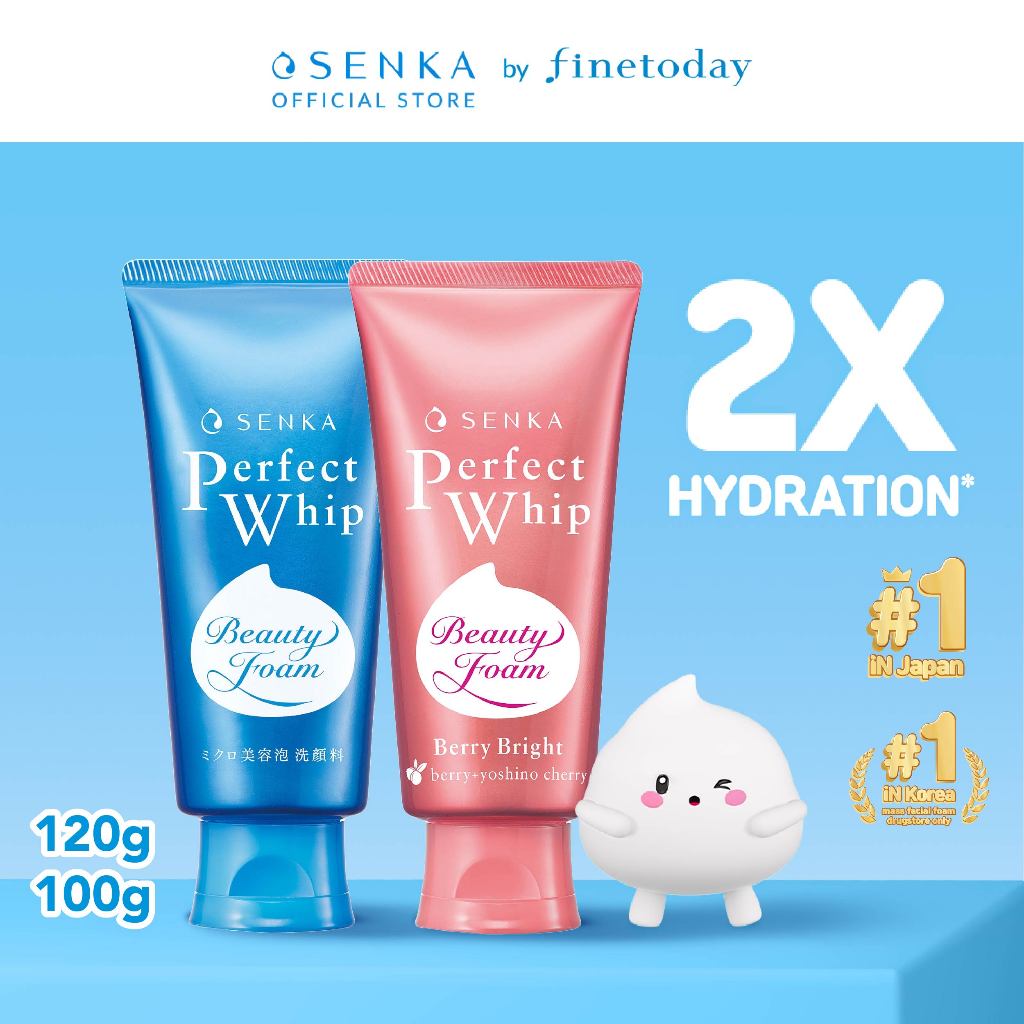 [Special Bundle] Senka Perfect Whip U 120gr & Berry Bright 100gr