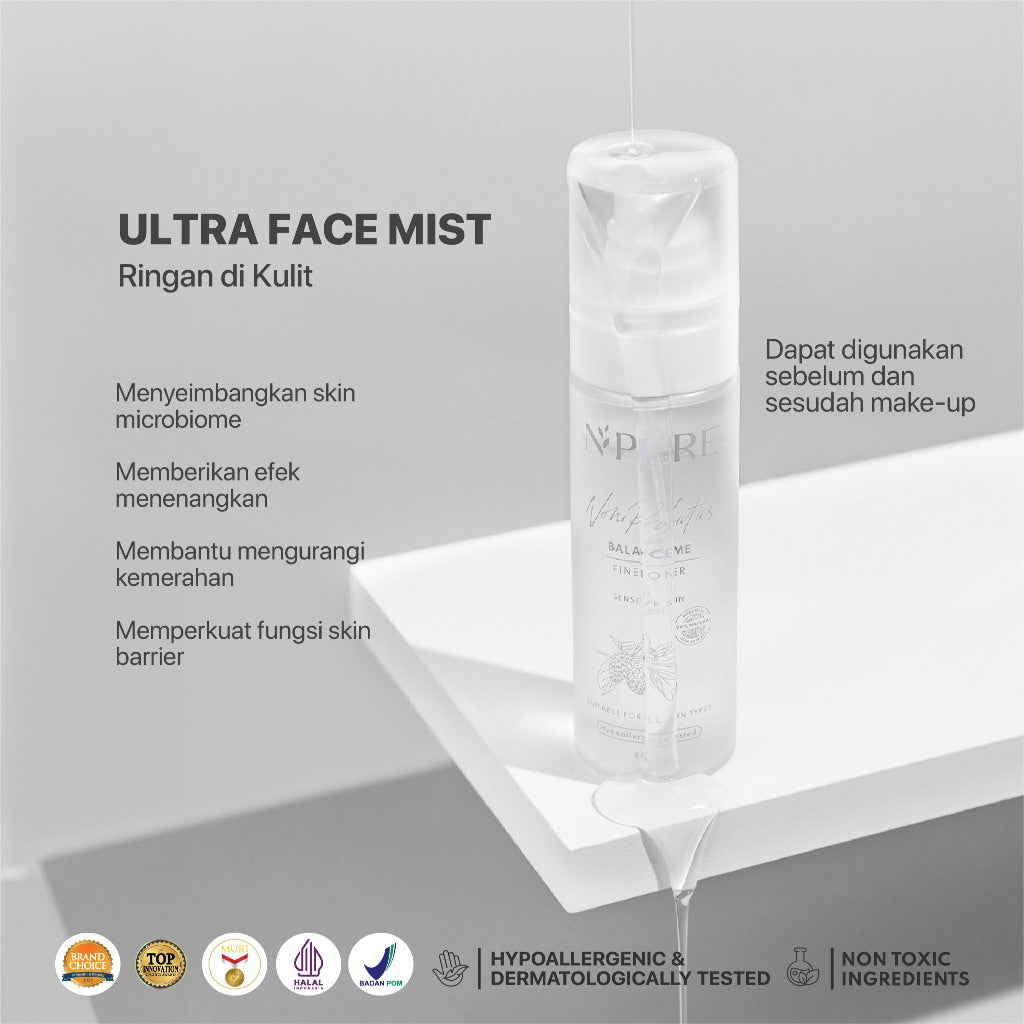 SENSITIVE SKIN - TONER NONI - NPURE Toner Noni / Balance Me / Toner Kulit Sensitif Kemerahan / Toner Hypoallergenic / Semua Jenis Kulit / Eczema / Ceramide