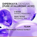 L’Oréal Paris Elseve Hyaluron Moisture Shampoo - 280 ml (Hyaluronic Acid 72 Jam Mengunci Hidrasi Rambut) - Shampo Rambut Terurai Indah dan Tidak Lepek