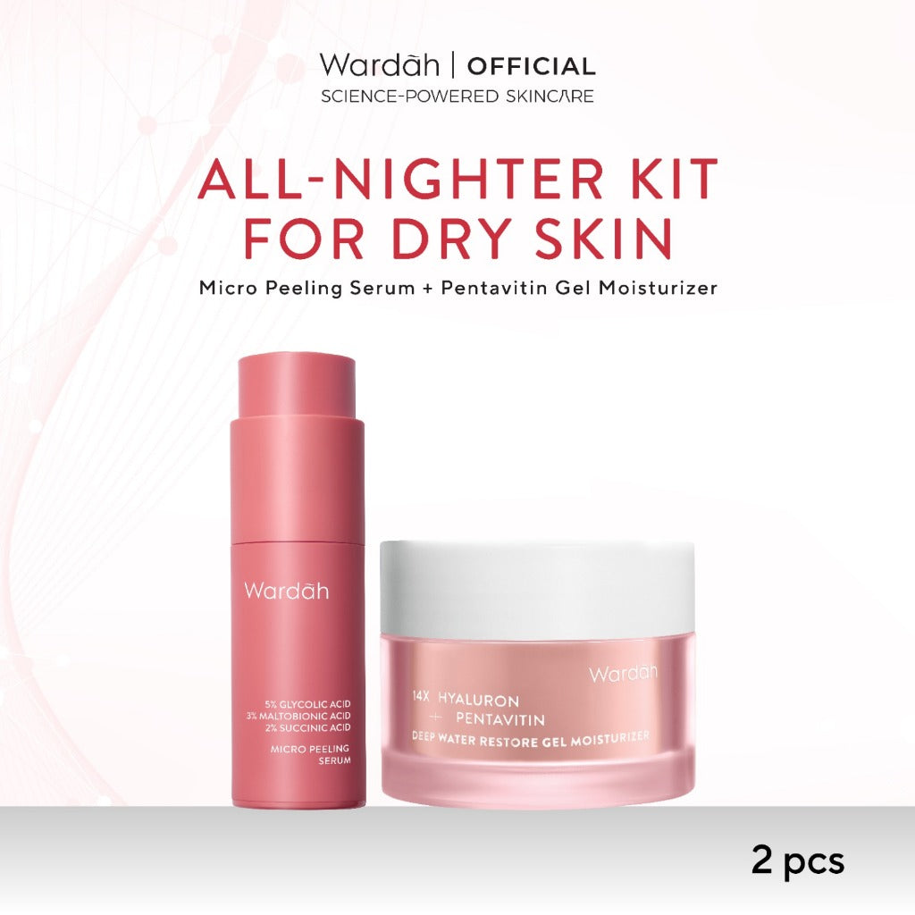 WARDAH Perfect Set Moisturizer + Serum For Perfect Result (Symradiance, Peeling, Brightening, Dark Spot Eliminator, Barrier Repair, Youthful Skin, Acne Care, Glowing) - Skincare