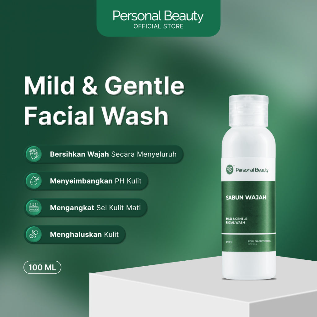 Personal Beauty Sabun wajah Mild & Gentle Facial Wash Mencerahkan Wajah Secara Maksimal