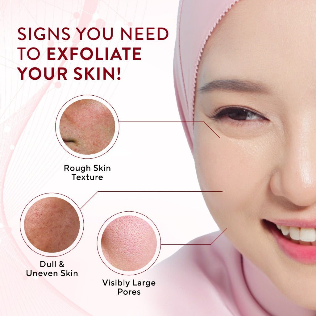 Wardah Exfo Peeling Serum 5% Glycolic Acid 3% Maltobionic Acid 2% Succinic Acid Micro - Serum Exfoliasi Wajah, Serum Membantu Mencerahkan dan Menghaluskan Wajah - Skincare