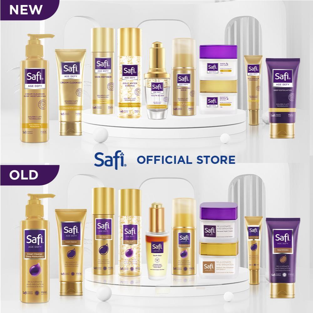 [MUST HAVE] Ready to Glow - Safi Age Defy Youth Elixir 29gr, Gold Water Essence 100 & Age Defy Day Cream 25gr