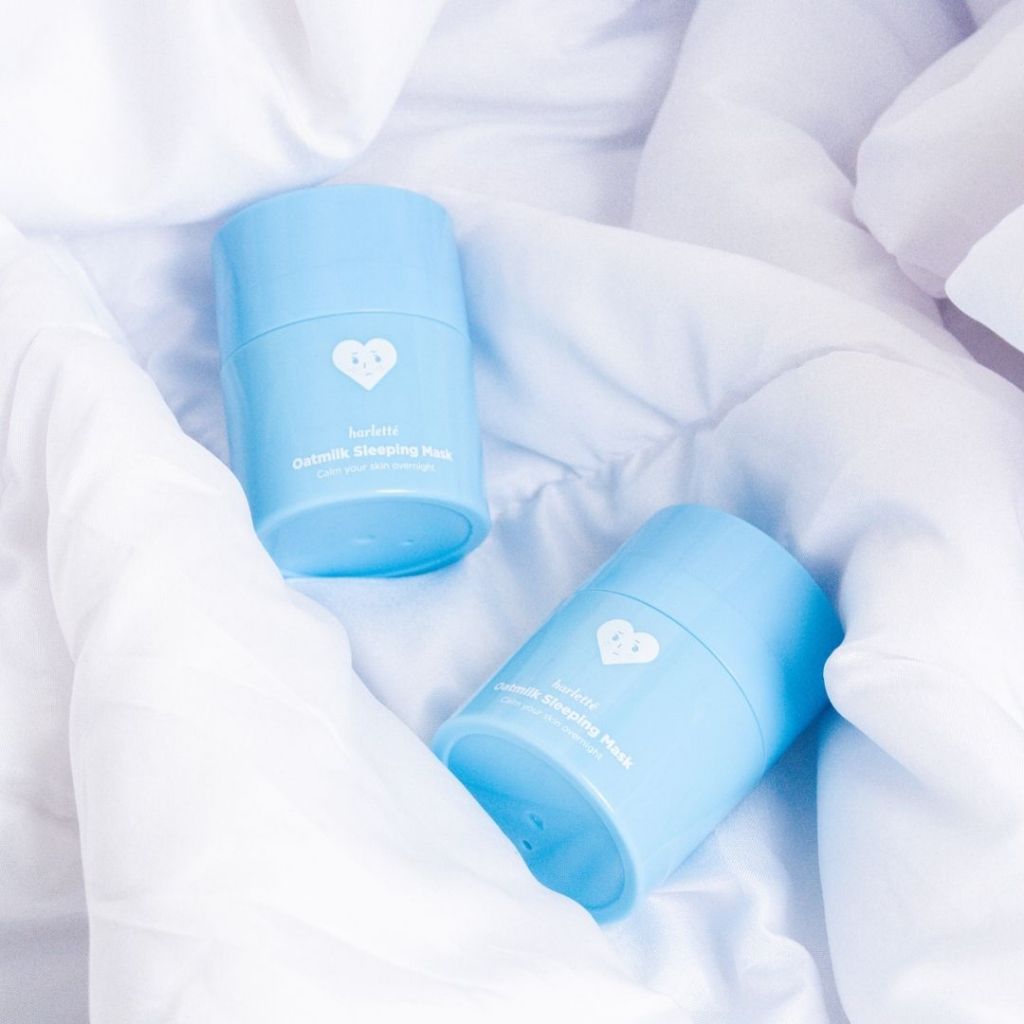 [BELI 2 LEBIH HEMAT] Harlette Oatmilk Sleeping Mask | Acne Prone, Dry, Combination, Troubled Skin, Melembapkan, Hydrating, Night Cream, Moisturizer, Moisturiser, Skincare