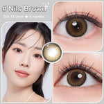 [0.00 s/d -6.00] Magister Softlens Minus NILS Seris 14.2mm Soflen 6Bulan Nils Brown