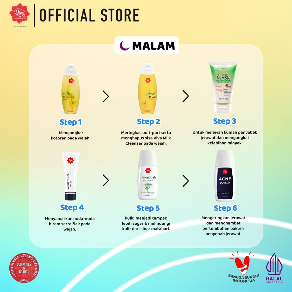 [PROMO] Paket Anti-Jerawat (Rangkaian Perawatan Viva Cosmetics)