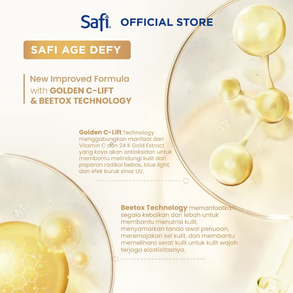 NEW! [Twinpack lebih hemat] Safi Age Defy Serum Cleanser 150ml
