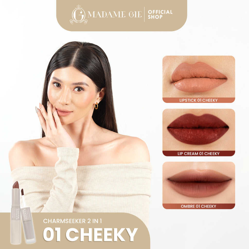 [CHOOSE YOUR SHADE] 3X Madame Gie Charmseeker 2in1 Ombre - Make Up Soft Matte Finish
