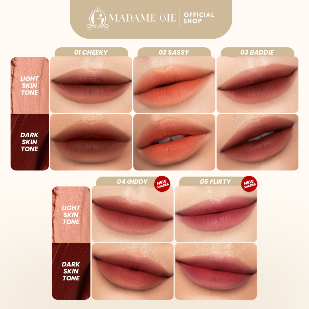 [FLASH SALE] Madame Gie Charmseeker 2in1 Ombre - Make Up Soft Matte Finish