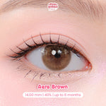 PINKRABBIT SOFTLENS AERA BROWN - Normal, Minus 0.5 S/D 10.00 (1PCS/Sebelah) / Softlens / Soft Lens / Lensa Kontak / Soflen / Softlens normal minus / Lensa mata / Softlense #softlensnyaman #softlensnyamanbikincantik