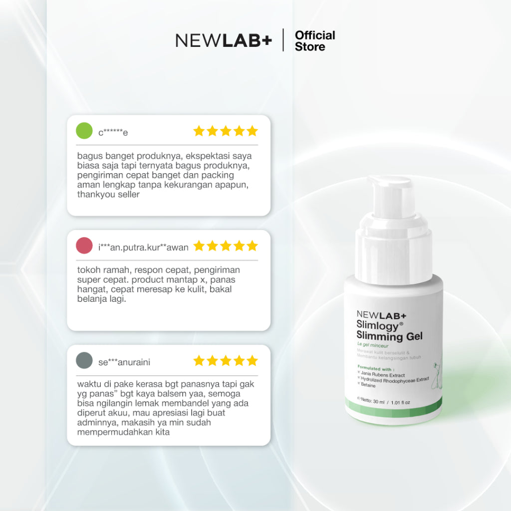 NEWLAB Fitlogy Gel | Krim untuk Perut, Paha dan Betis | Cream Body 30ml