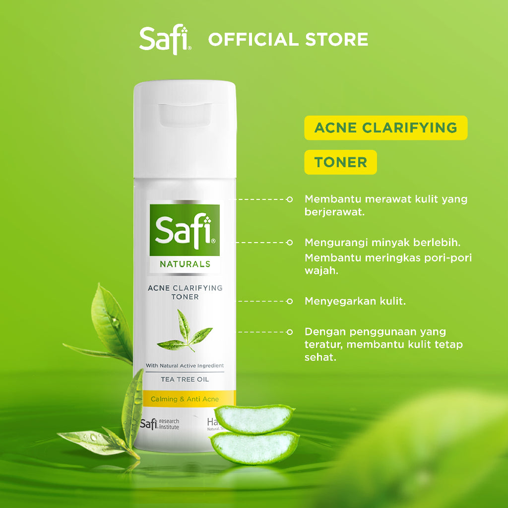 Safi Naturals Bundle: Face Cream, Cleanser, & Toning Toner Lotion Tea Tree Oil