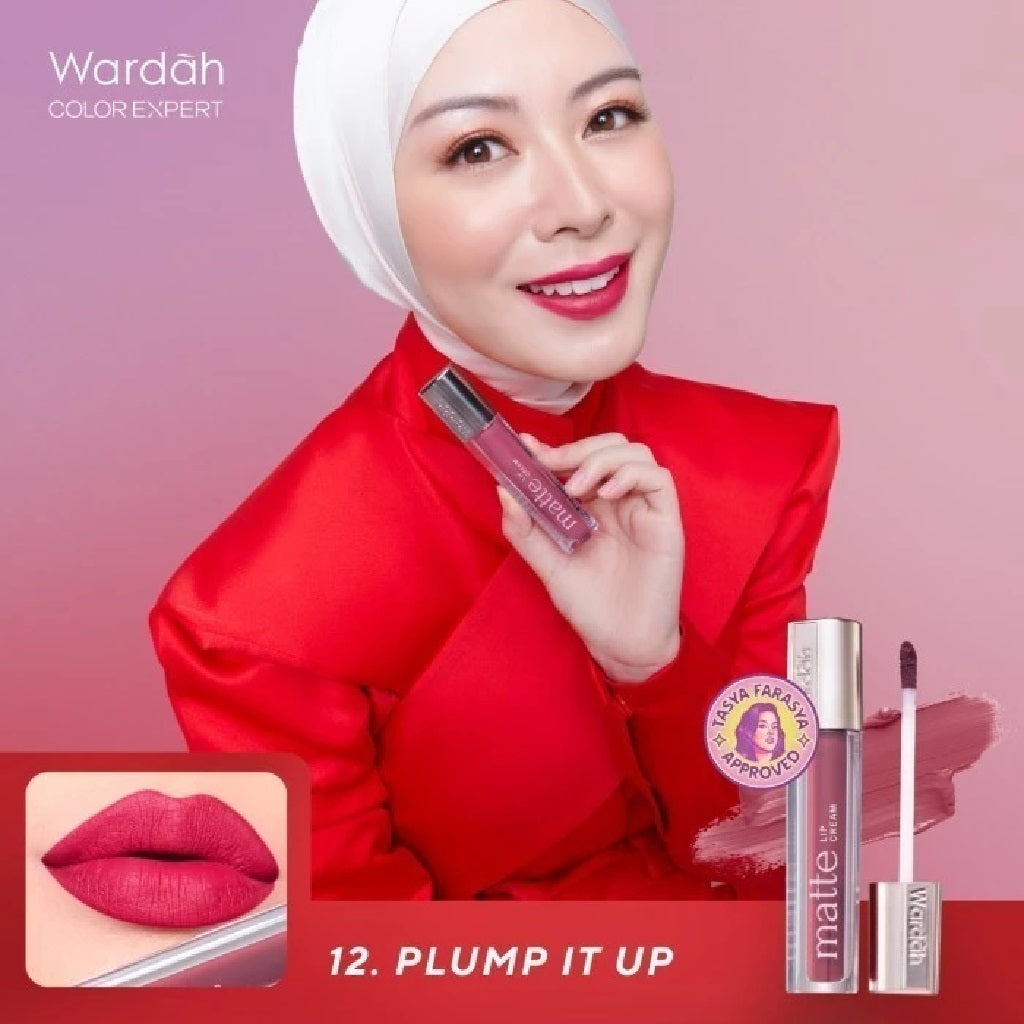 Wardah Exclusive Matte Lip Cream | Lipstik Matte Tahan Lama & Lembut di Bibir | Lip Cream Wardah 4g