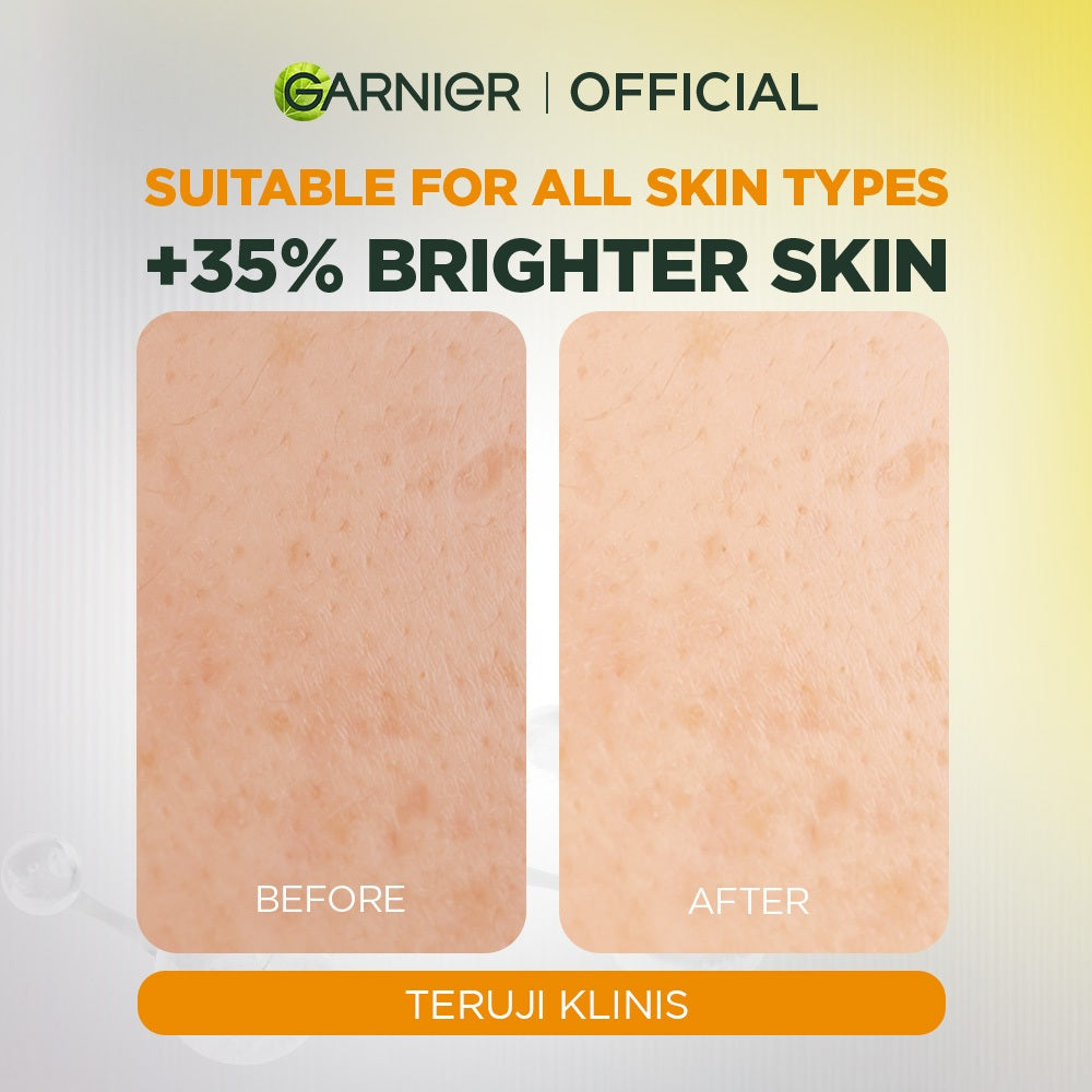 GARNIER Facial Wash Bright Complete Vitamin C Serum Cleanser 100ml | Skincare Pembersih Wajah Mencerahkan Seperti Serum Wash sabun cuci muka sabun muka glowing dan memutihkan