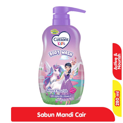 Cussons Kids Sabun Mandi Anak Active & Nourish Pump 280 ml
