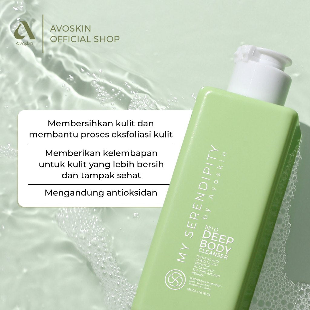 Deep Body Cleanser Avoskin My Serendipity No.0 200ml-Kulit Berjerawat