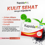 Kembang Bulan Kapsida HS 12 Kapsul FREE SCRUNCHIE KOREA - Obat Jerawat Gatal-gatal Kulit Bisul Alergi Bekas Jerawat Punggung dan Batu Ampuh untuk Kesehatan Kulit