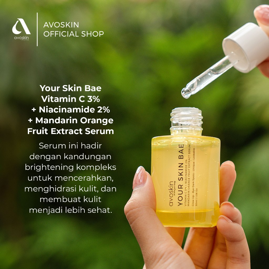 Serum Avoskin Your Skin Bae Vitamin C 30ml - Kulit Tampak Lebih Cerah - Serum Mencerahkan Wajah