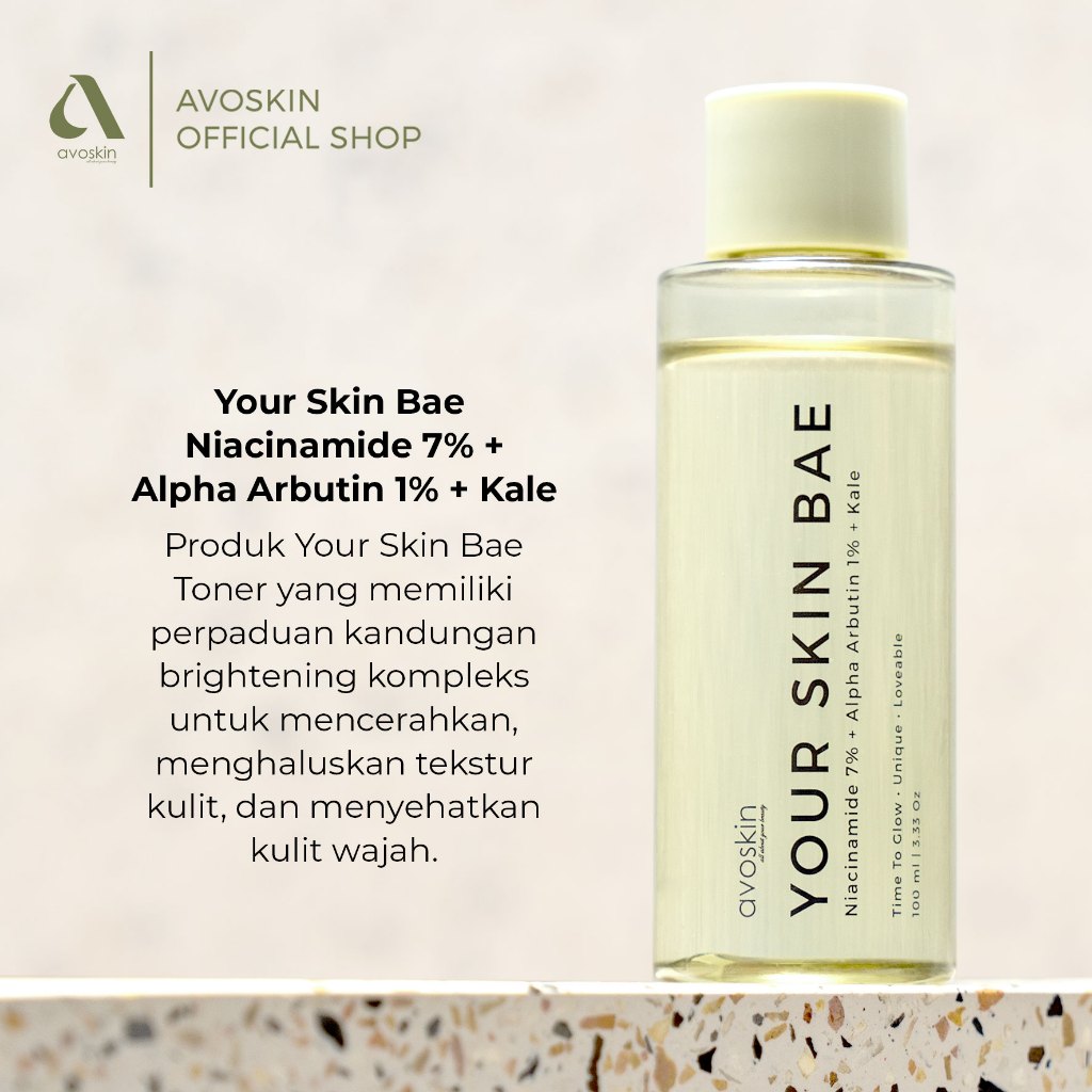 Toner Avoskin Your Skin Bae Niacinamide 100ml-Kulit Lembap & Cerah