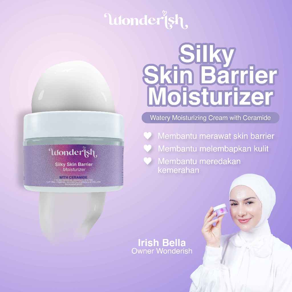 Wonderish Moisturizer - Silky Skin Barrier Repair Your Skin Barrier Kulit Sehat Bebas Breakout 30gr