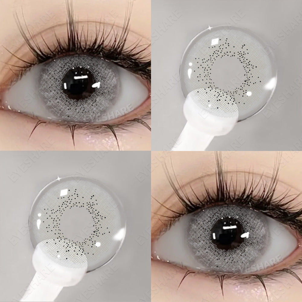 Eyeshare Softlens Wusu Black Brown Warna 14.2MM Lensa Kontak Natural Softlen