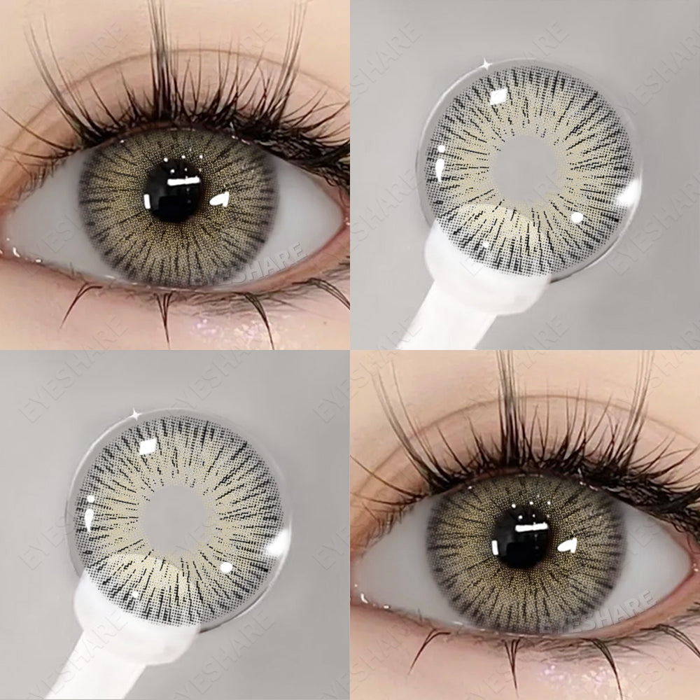 Eyeshare Softlens Wusu Black Brown Warna 14.2MM Lensa Kontak Natural Softlen