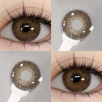 Eyeshare Softlens Wusu Black Brown Warna 14.2MM Lensa Kontak Natural Softlen