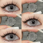 Eyeshare Gray Lensa Kontak 1Pasang 14.5mm Soflen Soflens Big eye Contact lens