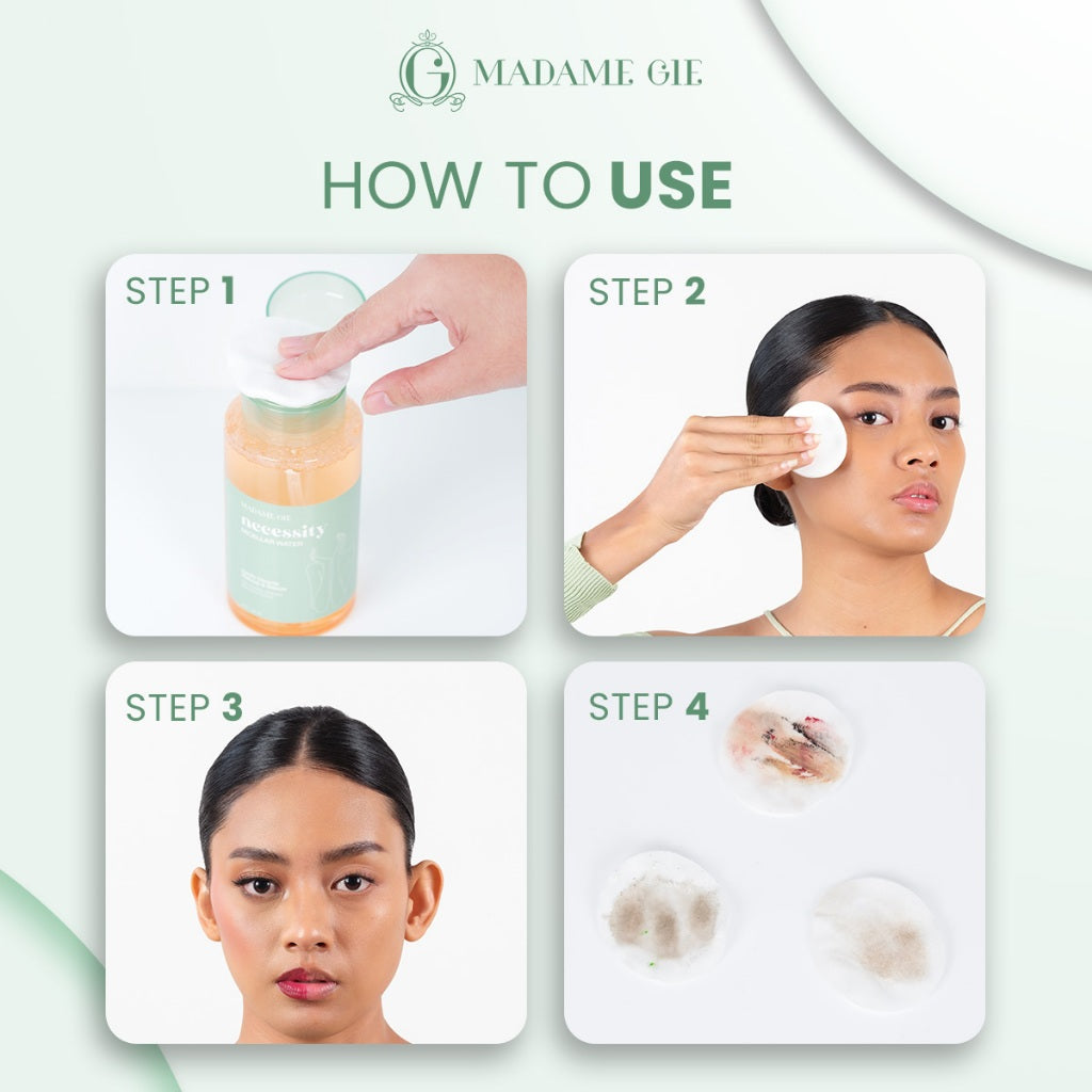 2X Madame Gie Necessity Micellar Water 01 300ml - Make Up Remover Cleansing Water for All Skin Type
