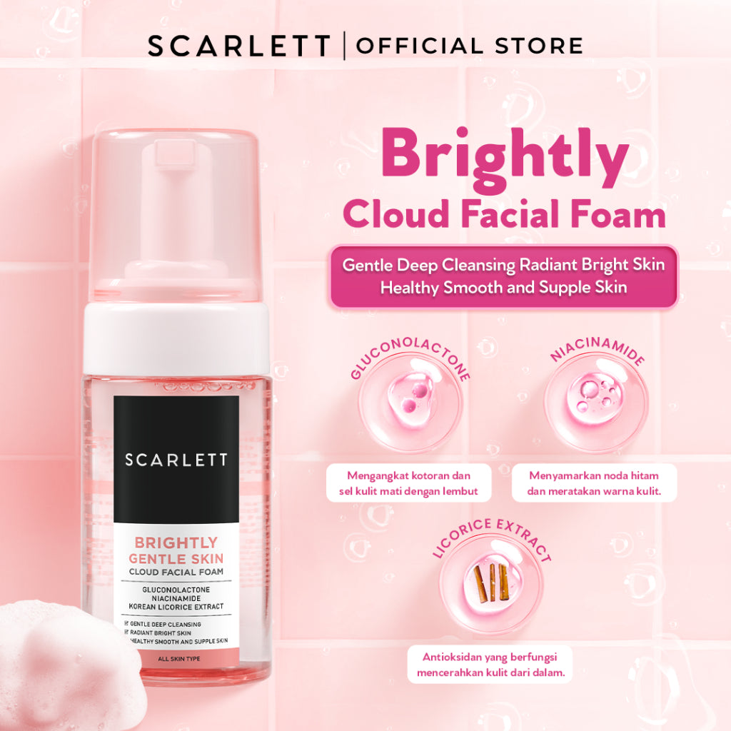 Scarlett Whitening Cloud Facial Foam