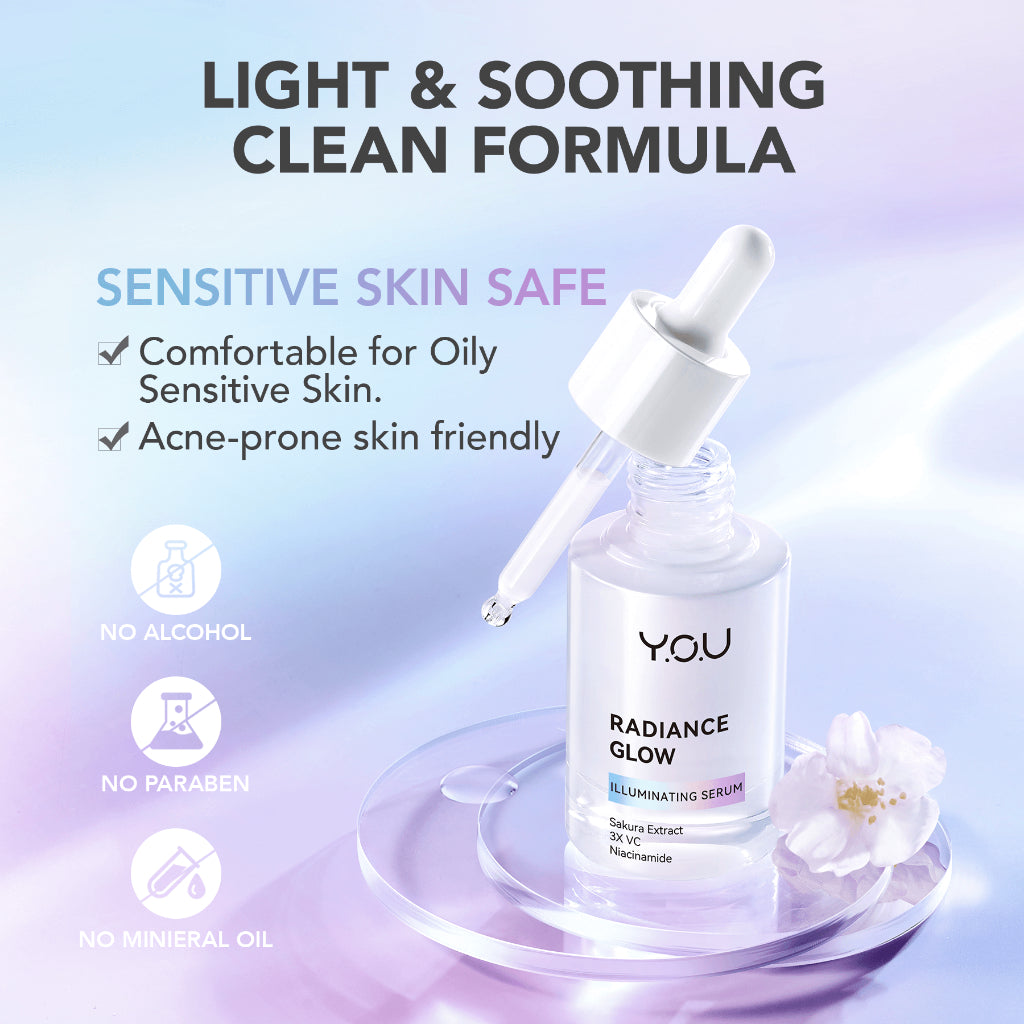 YOU 3in1 Paket Skincare Set 3pcs Radiance Glow, Radiance Up, Acneplus, Peeling