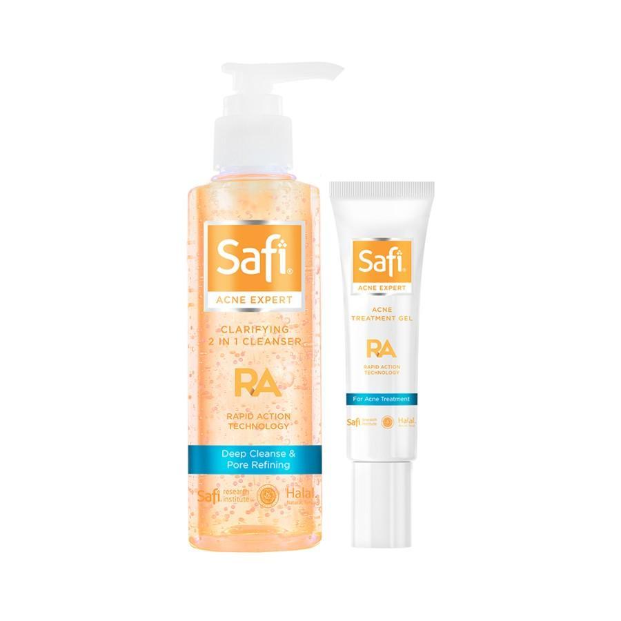Safi Acne Expert 2in1 Cleanser and Spot Gel Package
