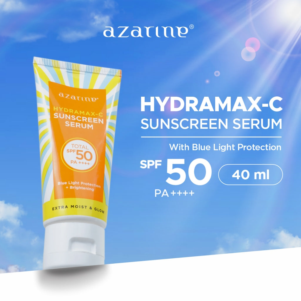Azarine Hydramax-C Sunscreen Serum SPF50 PA++++ 40ml [LOLOS UJI INVIVO INVITRO] Sunscreen kulit kering sensitif