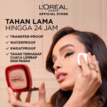 L'Oreal Paris Infallible 24h Fresh Wear Powder Foundation High Coverage, Fresh and Matte Finish Makeup - 9gr (Bedak Matte Tahan 24 Jam)