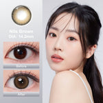 [0.00 s/d -6.00] Magister Softlens Minus NILS Seris 14.2mm Soflen 6Bulan Nils Brown
