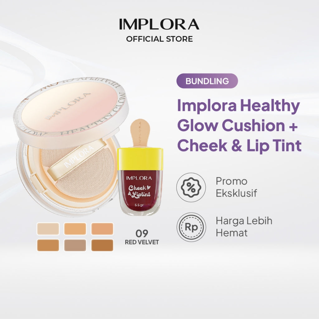 [BUNDLING] Implora Healthy Glow Cushion + Implora Cheek & Lip Tint