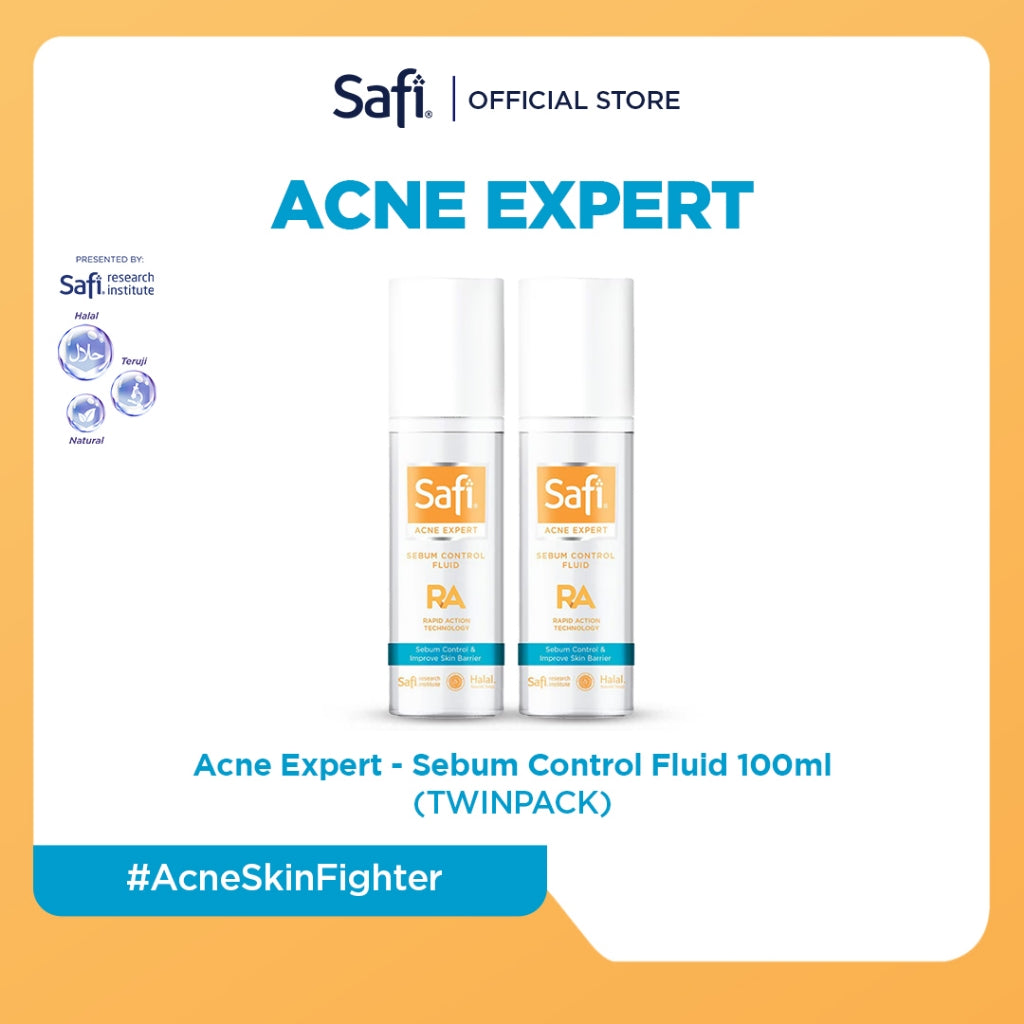SAFI Acne Expert Sebum Control Fluid 100ml - TWINPACK