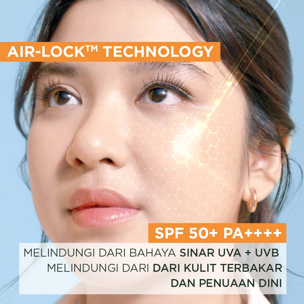 GARNIER Super UV Invisible Air-Mist Sunscreen SPF50+ PA++++ 75 ml | Sunscreen Spray UV Mist Sun Shield Tabir Surya