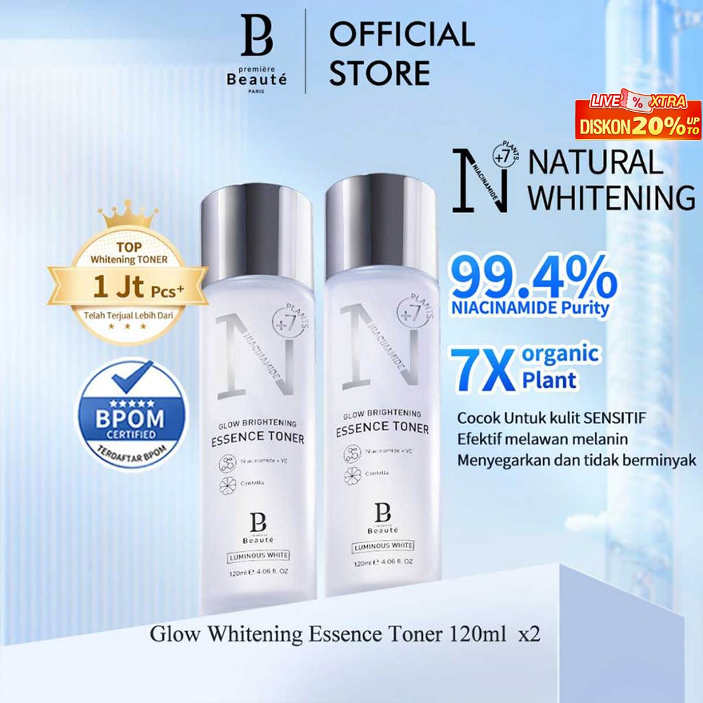 PREMIERE BEAUTE [DAPAT 2] Essence Toner Niacinamide Centella White Glow Brightening 120ml toner