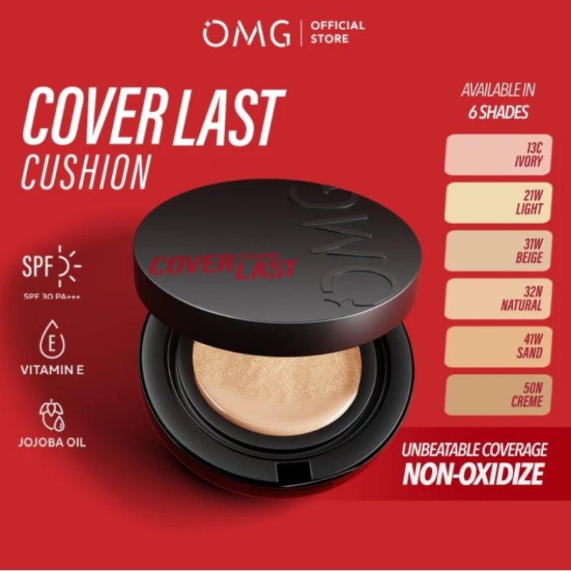 OMG Oh My Glam Coverlast Cushion 15gr High Coverage