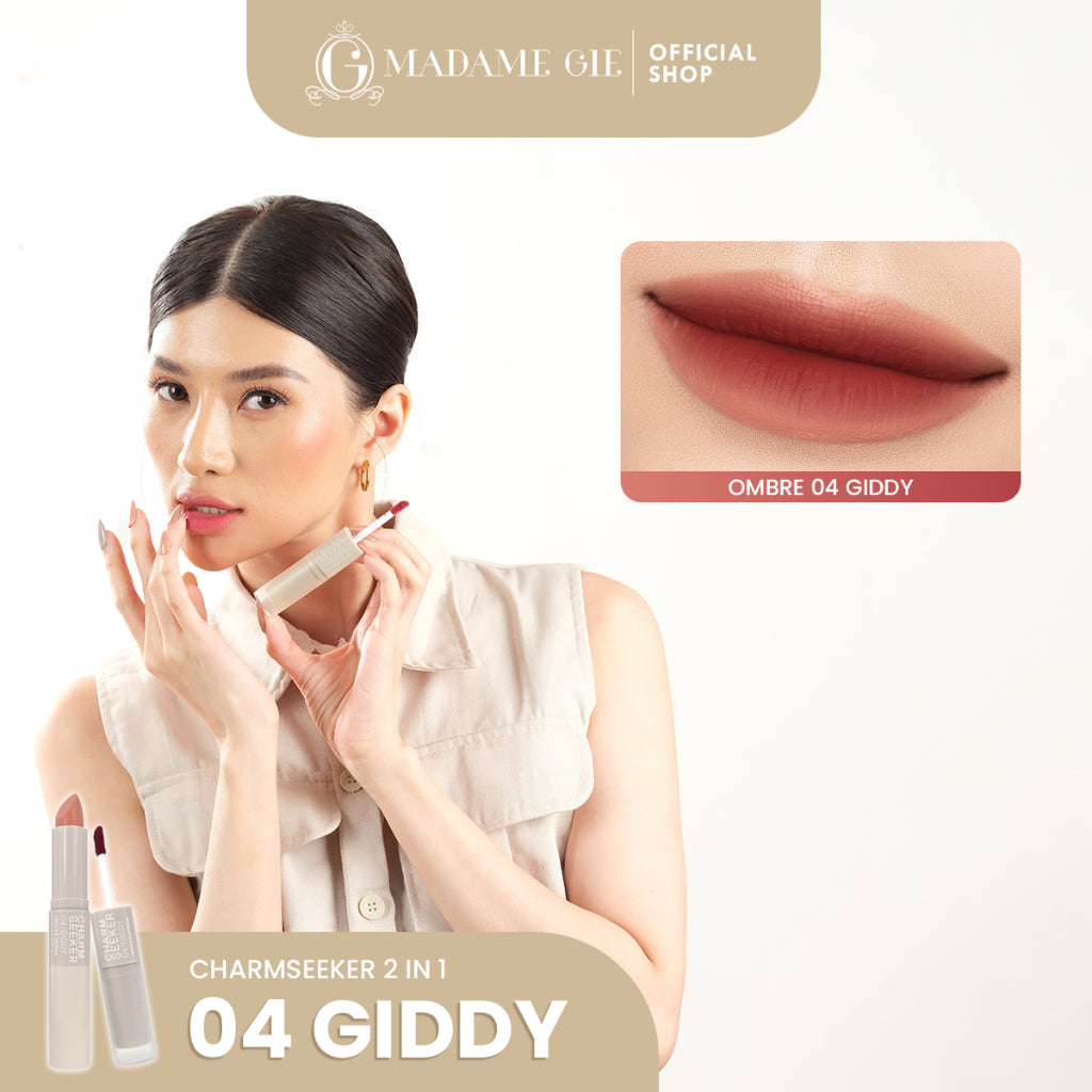 [CHOOSE YOUR SHADE] 3X Madame Gie Charmseeker 2in1 Ombre - Make Up Soft Matte Finish