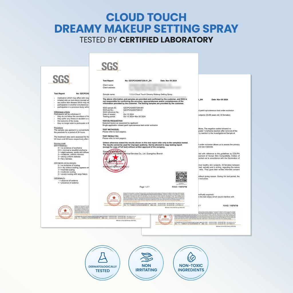YOU Cloud Touch Dreamy Makeup Setting Spray Makeup + CT Skin Tint Bundle
