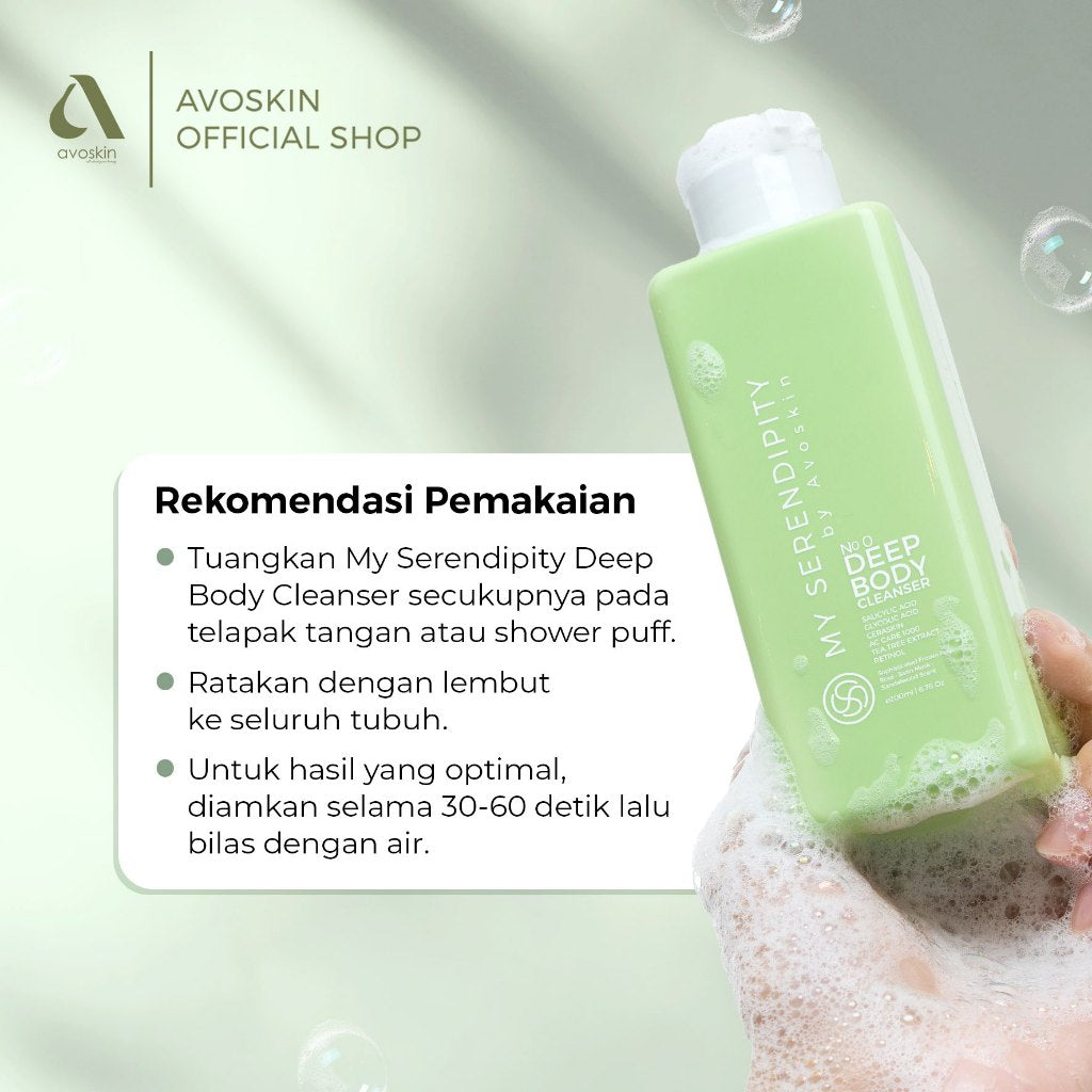 Deep Body Cleanser Avoskin My Serendipity No.0 200ml-Kulit Berjerawat