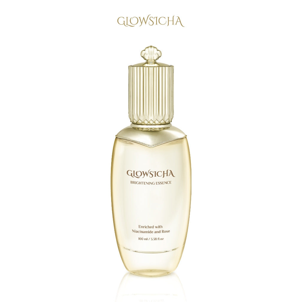 Glowsicha - Brightening Essence Toner Wajah Niacinamide Rose Mencerahkan Melembabkan Hydrating Brightening Skincare Glowing Kulit Serum Hydrating Moisturizing Toner Whitening Kulit Lembab Segar Anti Kusam Skin Prep Toner Glow